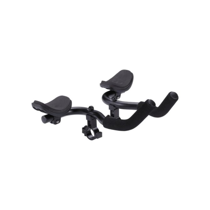 BBB Cycling kerékpáros időfutam könyöklő BHB-59 AeroComfort, alumínium, 22.2/25.4/31.8mm, ergonomikus forma, 282mm hosszú, fekete