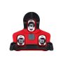 BBB Cycling kerékpáros pedálstopli BPD-06A PowerClip, SPD-SL kompatibilis, 6 fokos, piros