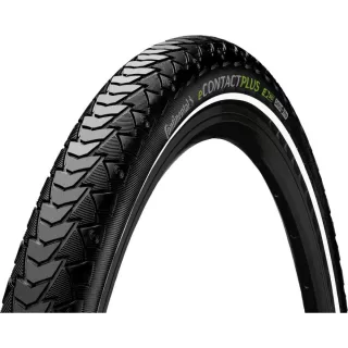   Continental kerékpáros külső gumi 55-559 eContact Plus 26x2,2 fekete/fekete, reflektoros, drótos